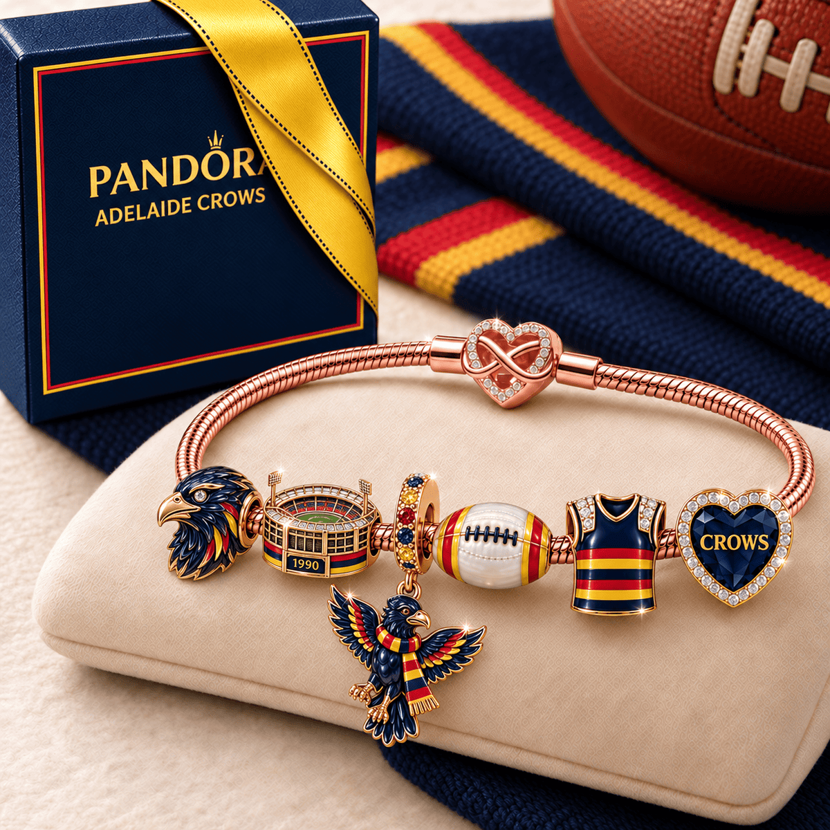 ADLC Rose Gold Charm Bracelet Set TMH