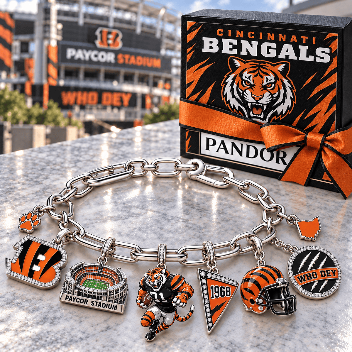 CCBG Silver Charm Bracelet Set NTVA